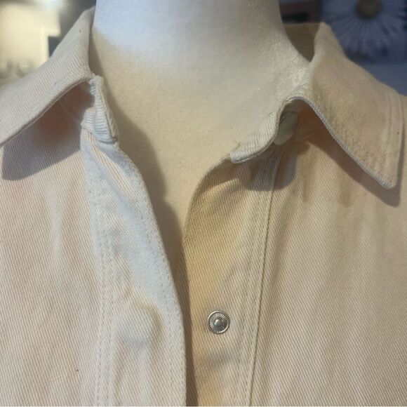 NWT L*Space women's Winslow Jacket size medium in cream color with snap closure - Picture 12 of 12